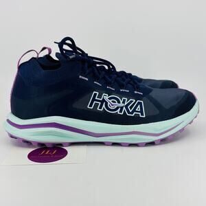 Hoka One One Women's Zinal 2 Trail Running Shoes Night Sky/Sunlit Ocean Size 7 B